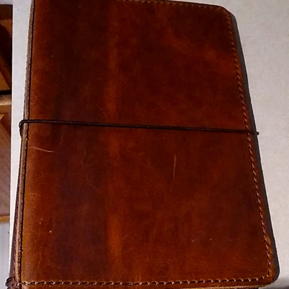 Rustic Brown Leather Planner cover/ Traveller's Notebook